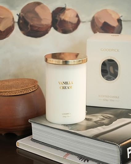 Goodpick Vanilla Gilded Floral Scented Candle