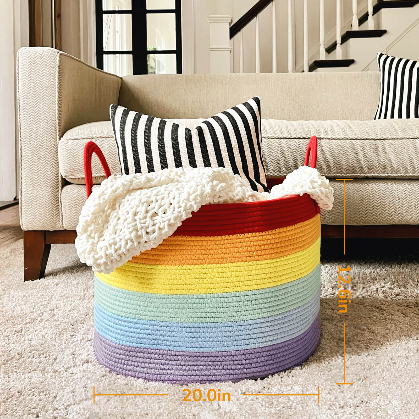 Goodpick Rainbow Large Wide Basket