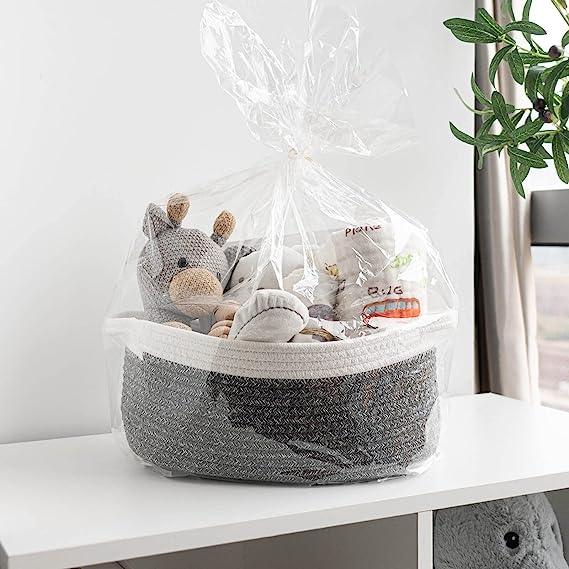 Goodpick Dark Grey Small Woven Rope Basket