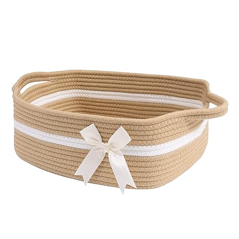 Goodpick Bow-knot Small Woven Rope Gift Basket