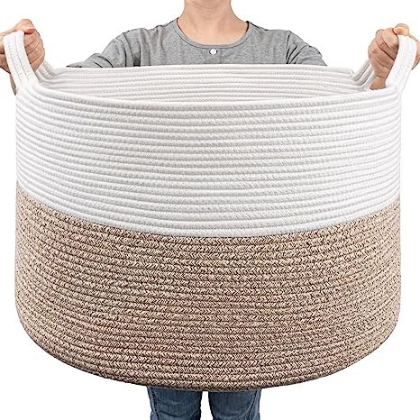 Goodpick | Light Brown Extra Large Rope Basket