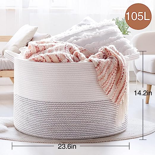 Goodpick White Extra Large Laundry Basket