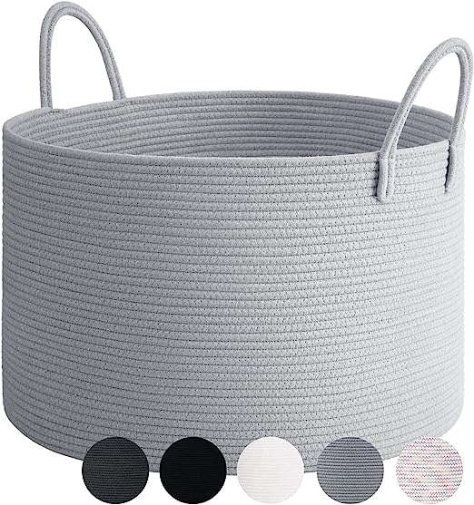 Goodpick Light Grey Extra Large Storage Basket